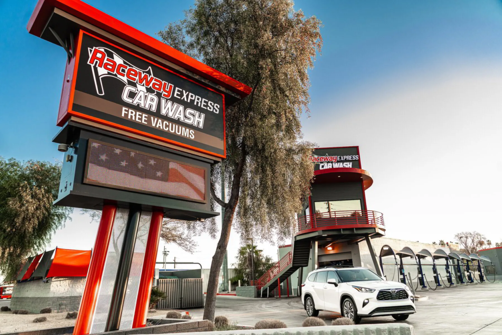 raceway entrance signage